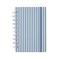 Anteckningsbok KIT Stripe A6 Blå/vit