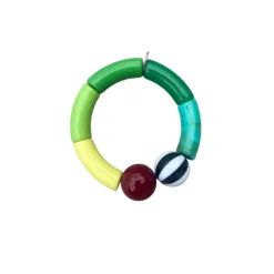 Armband Ark Vera grön/randig 17 cm