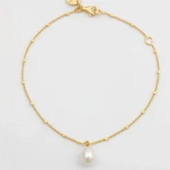 Armband Treasure Single Pearl Guld