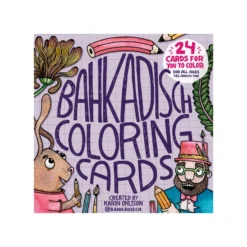 Bok BahKadisch Coloring Cards Lila