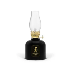 Fotogenlampa Svart/guld