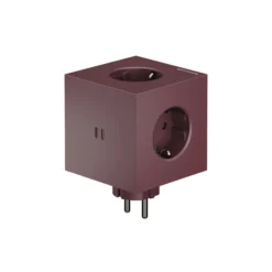 Förgreningsuttag Square 2 USB-C Mulberry Red
