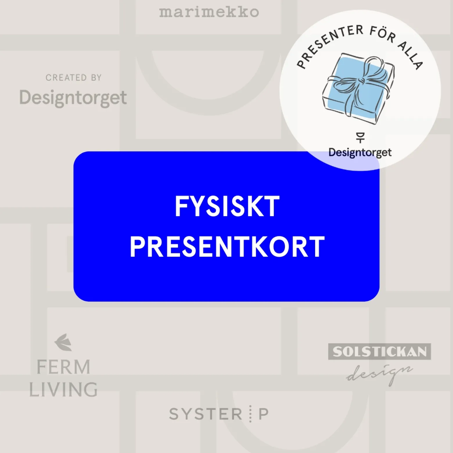 Fysiskt Presentkort från 200kr