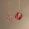 Glaskulor Mönstrade 2-p 6cm