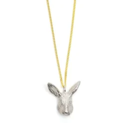 Halsband Kanin silver