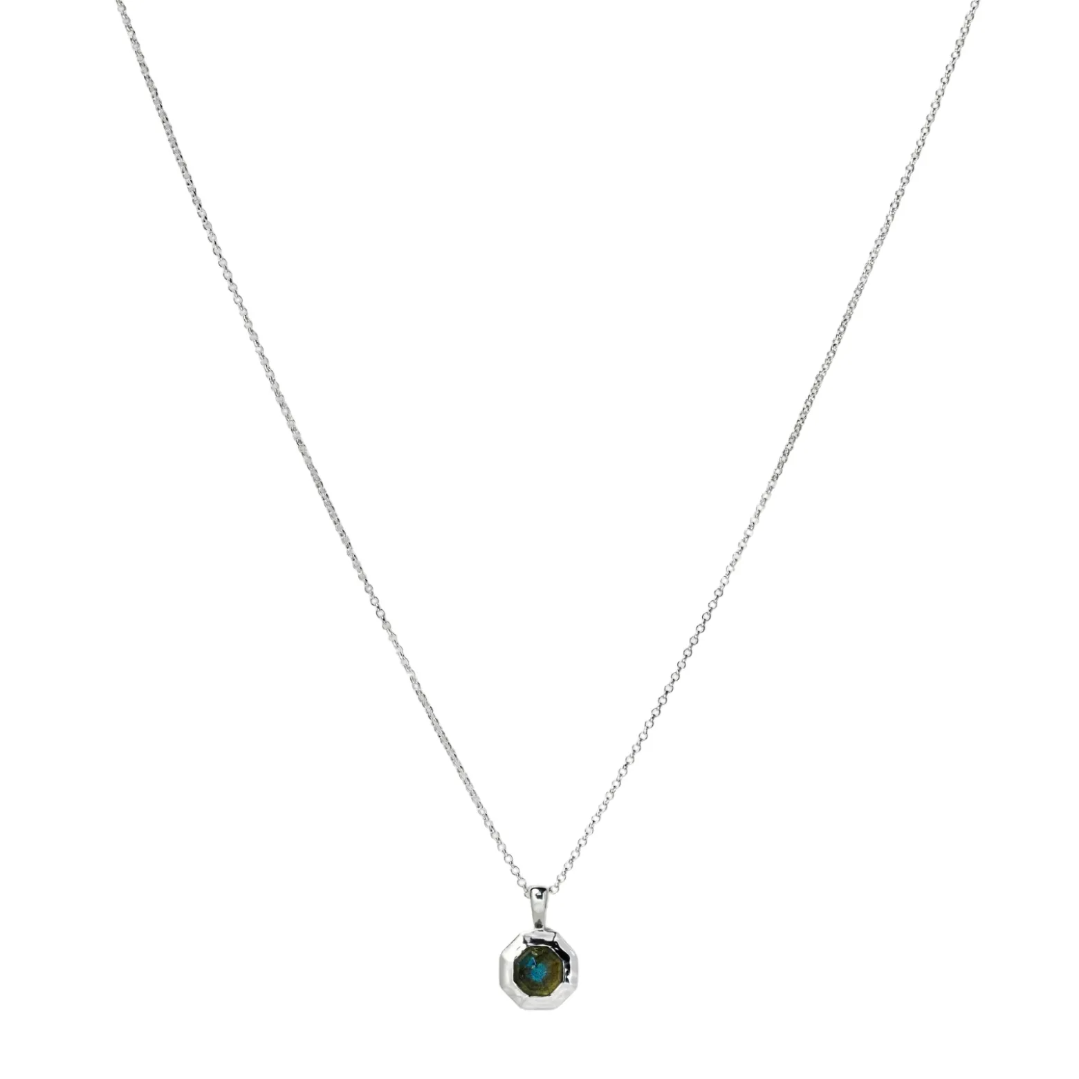 Halsband Octagon Silver