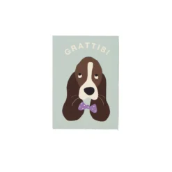 Kort 10x15 Grattis hund