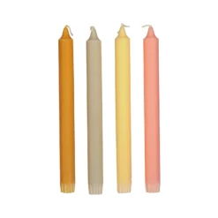 Kronljus 4 pack 24cm Multi Gul