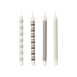 Kronljus Randiga 4-pack