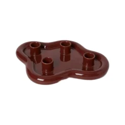 Ljusstake Blobby Mörk röd