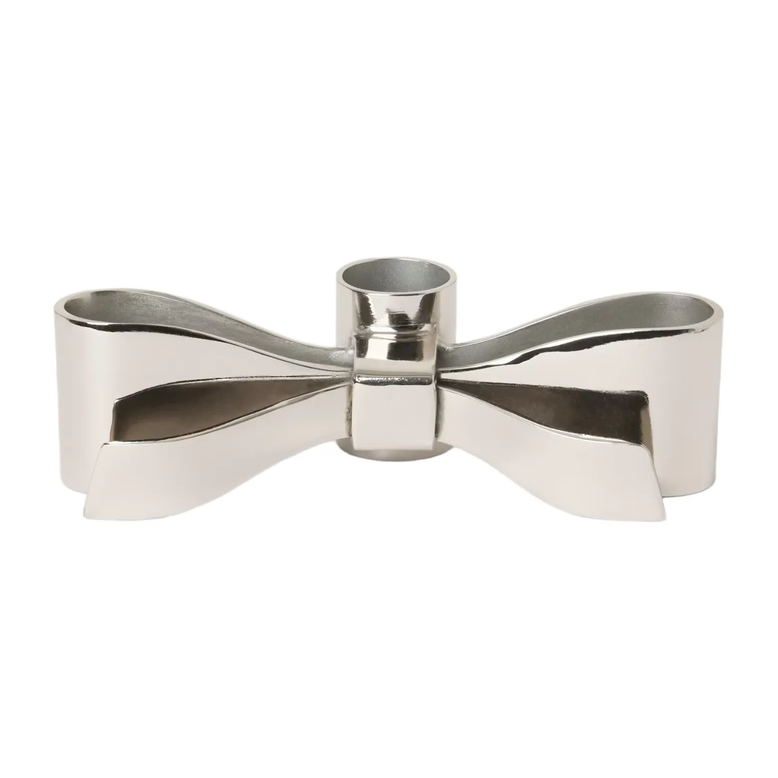 Ljusstake Bow låg Silver