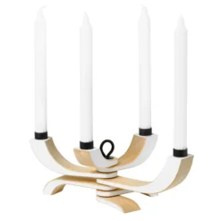 Ljusstake Nordic Light 4 vit