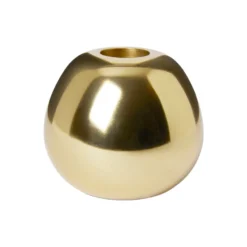 Ljusstake Rund Guld