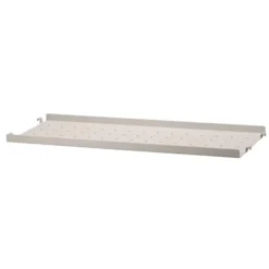 Metallhyllplan Låg 58x20 beige