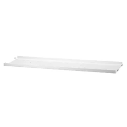 Metallhyllplan Låg 78x20 vit