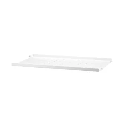Metallhyllplan Låg 58x30 vit