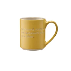 Mugg Astrid Oh yes, time flies Yellow
