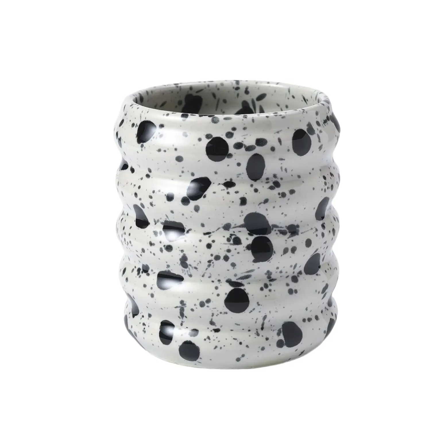 Mugg Wavy Vit/Svart