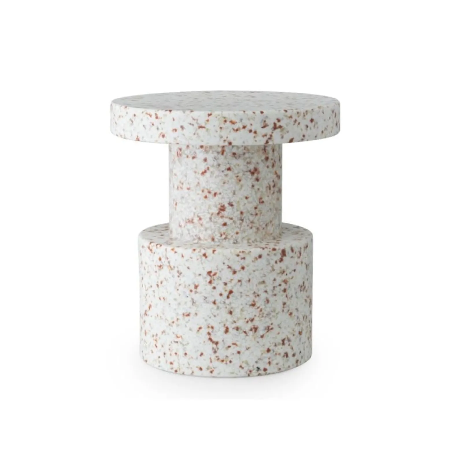 Pall / Sidebord Bit Vit