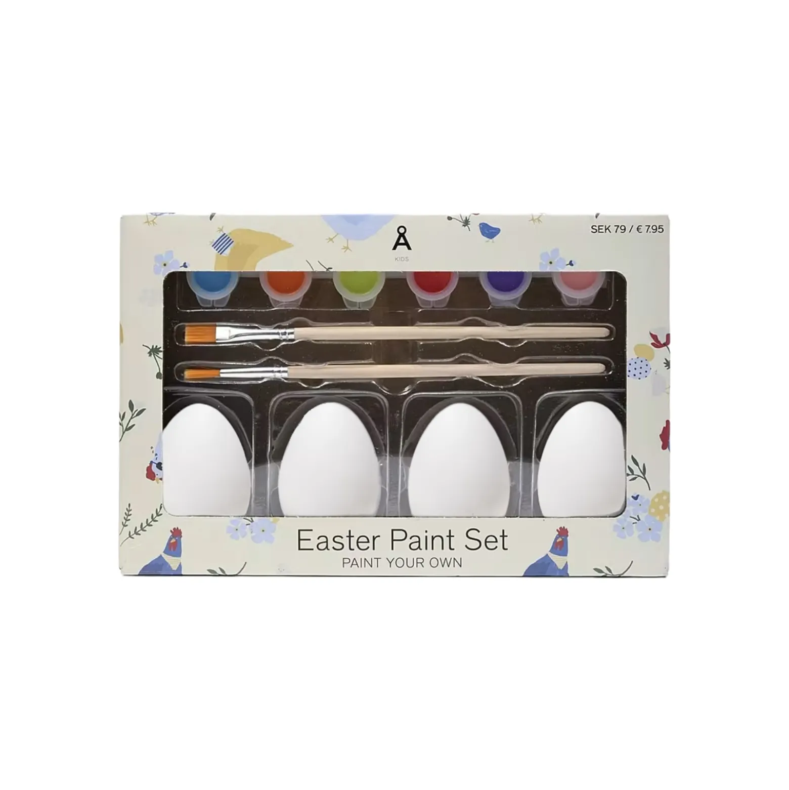 Påskkit Släta ägg Gul
