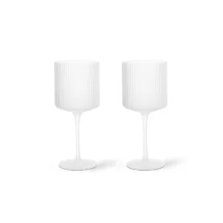 Rödvinsglas Ripple 2-pack Frostad