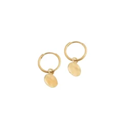 Örhängen Minimalistica Hammered Guld