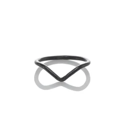 Ring Chevron oxiderad 18 mm