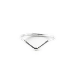 Ring Chevron silver 14 mm