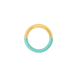 Ring Double color Guld/mint