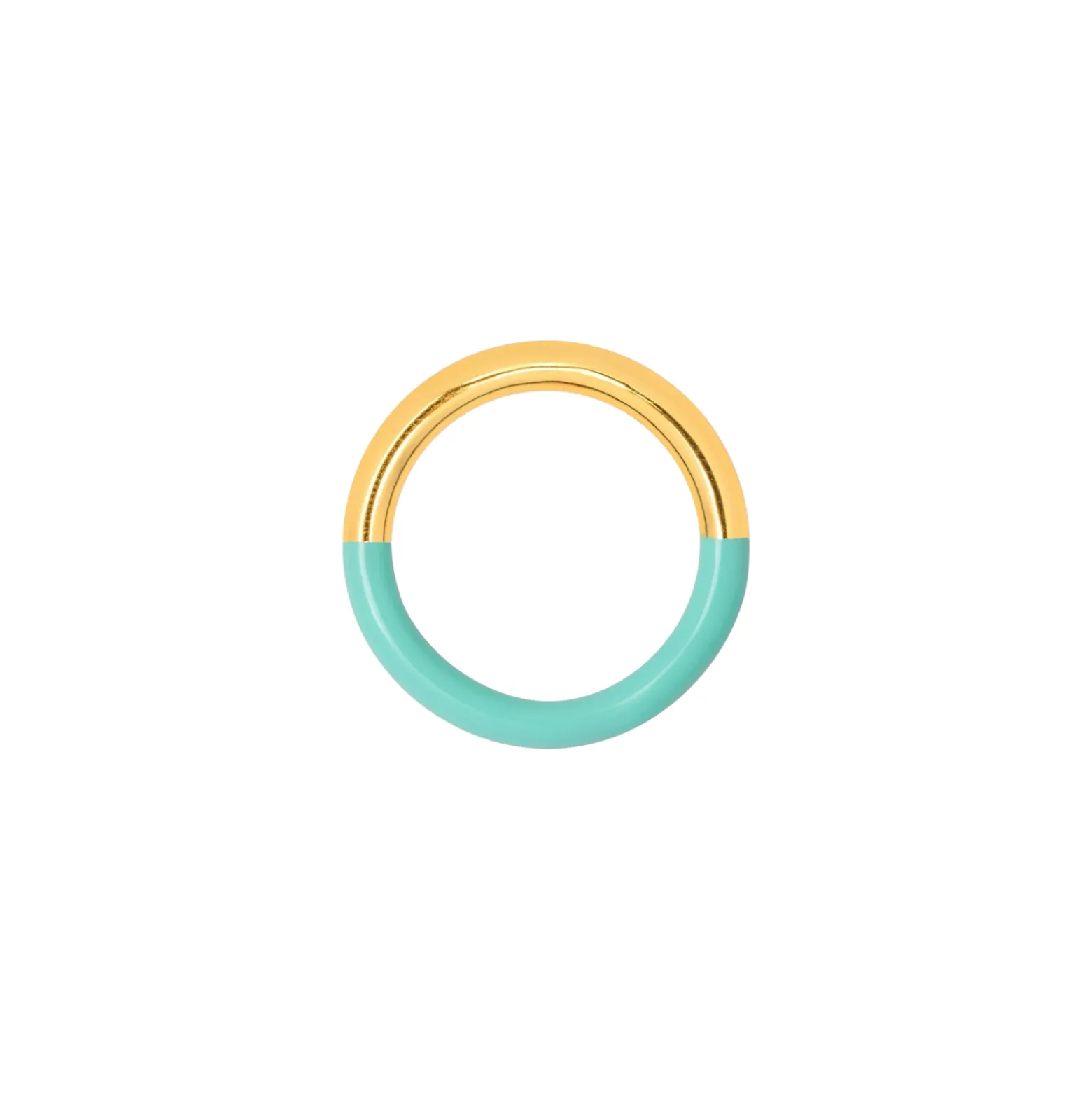 Ring Double color Guld/mint