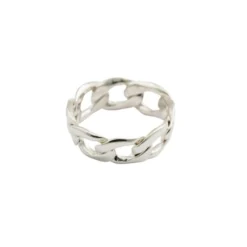 Ring Links Curb Chain Silver 19mm