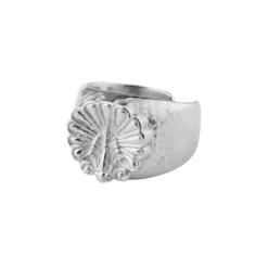 Ring Venus Shell Signet Silver
