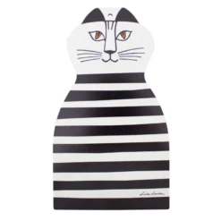 Serveringsbricka Katt Trull svart