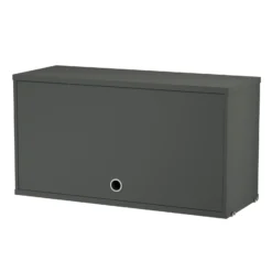 Skåp med dörr 58x30x42 Mörkgrå