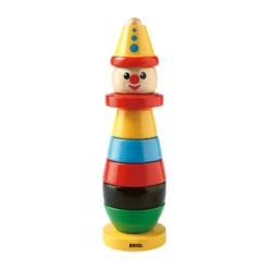 Stapelleksak Clown 26cm Multi