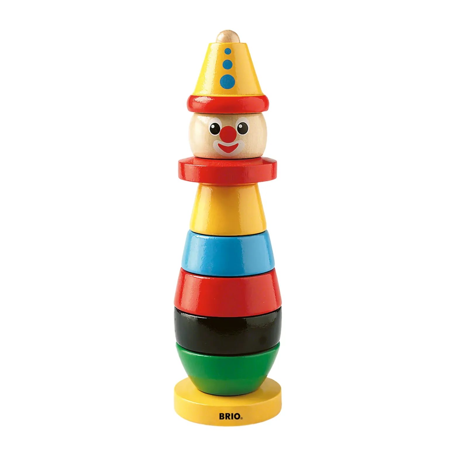 Stapelleksak Clown 26cm Multi