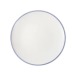 Tallrik Parisa 27 cm vit/blå