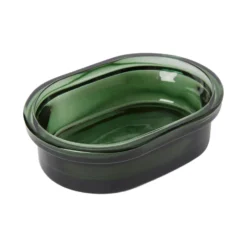 Tvålkopp Glas mörkgrön